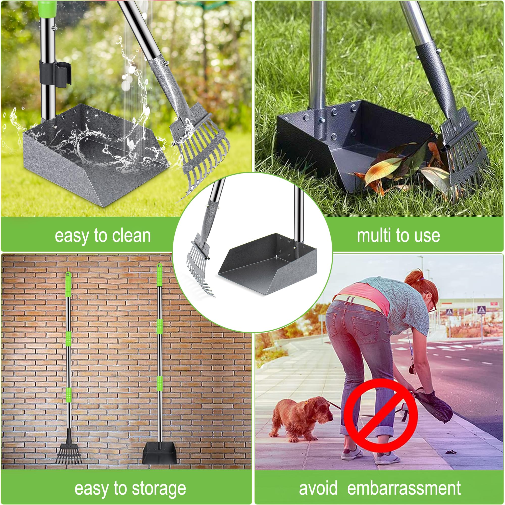 Niubya Pooper Scooper, nettoyage sans effort grâce à la surface antiadhésive.