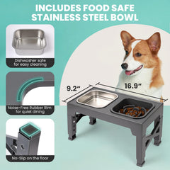 Niubya support reglable à 5 hauteurs pour s'adapter au chien.