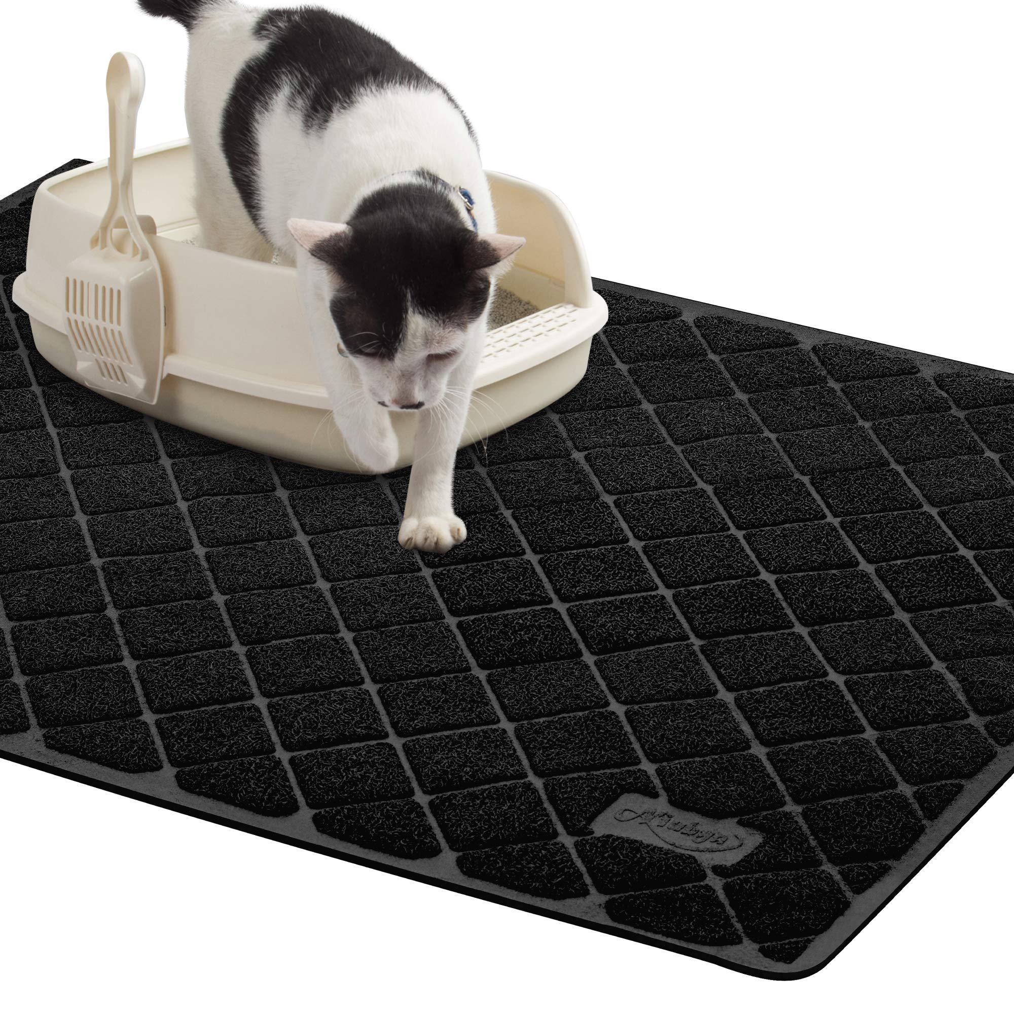 Niubya Tapis Litière Extralarge – vue avant, capture granulés et protège les sols.