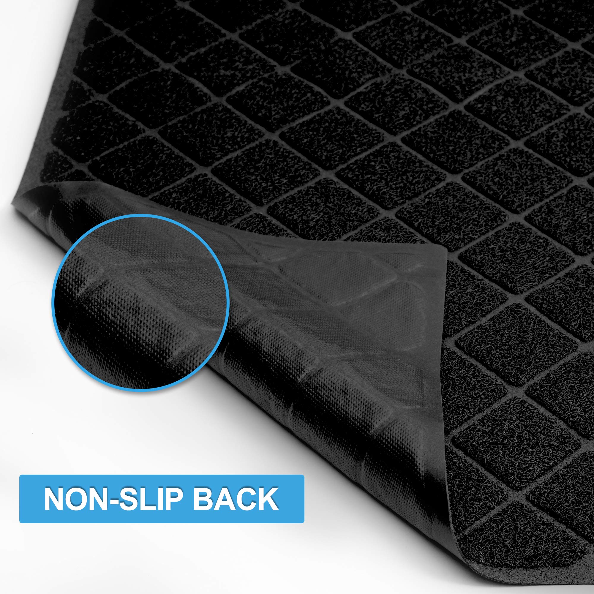 Niubya Tapis Litière Extralarge – dessous imperméable, évite les fuites et assure la stabilité.
