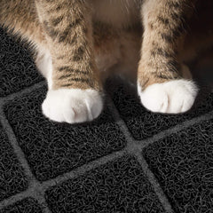 Niubya Tapis Litière Extralarge – maillage, piège petits grains et poussières pour un intérieur plus net.