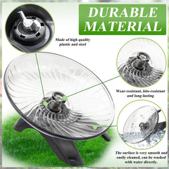 Accessoire terrarium NIUOHOY, roue pour petit animal, pratique et sûre.