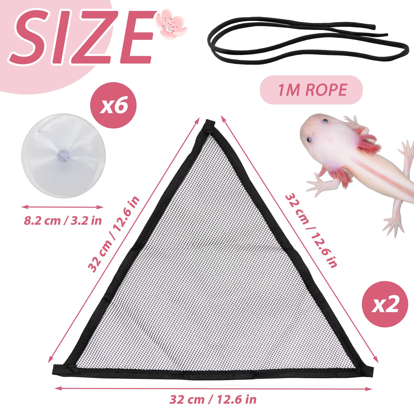 Niuohoy hamac reptile ventouses sur verre pour terrarium securise.