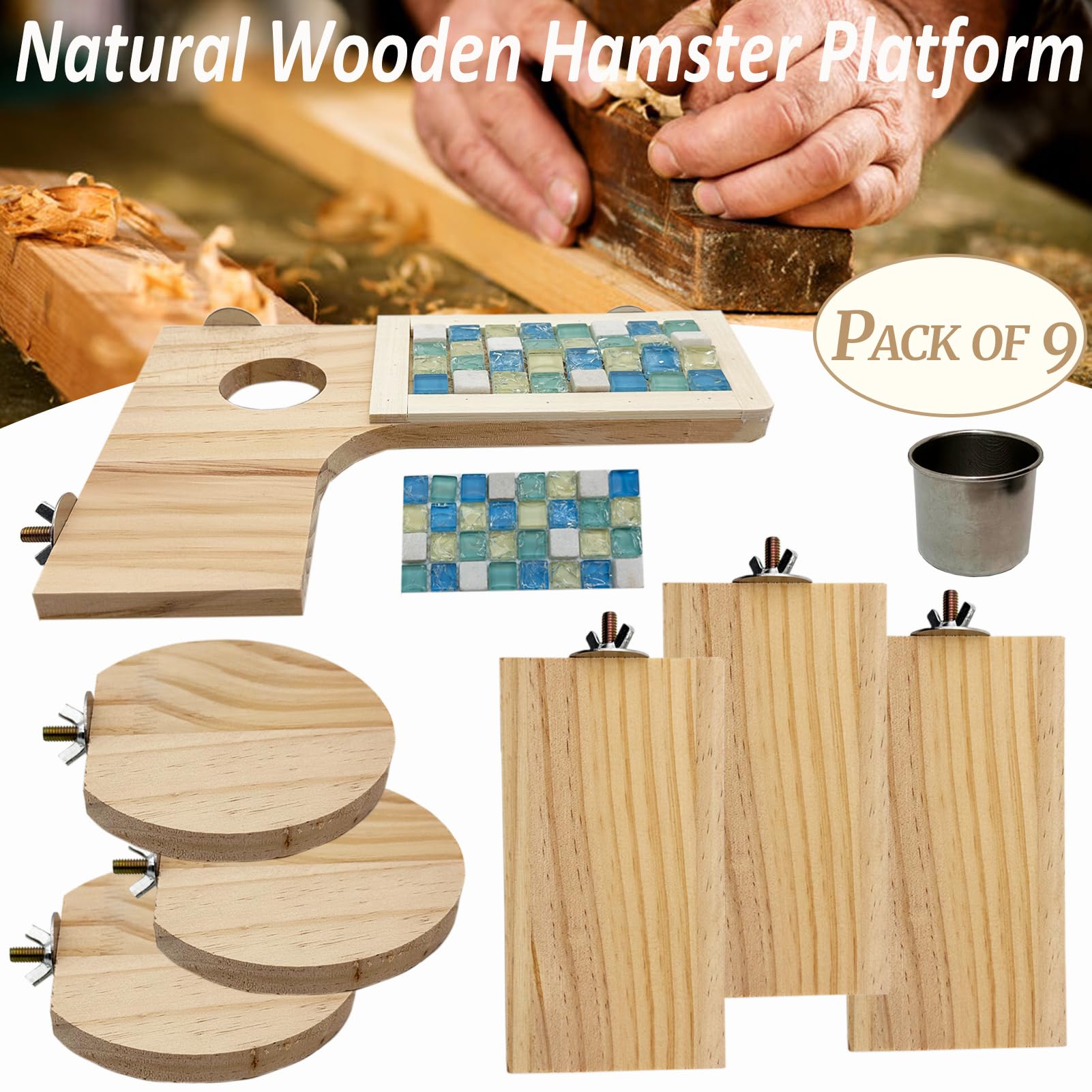 Plateau rond en bois Niwaes, plateforme d escalade