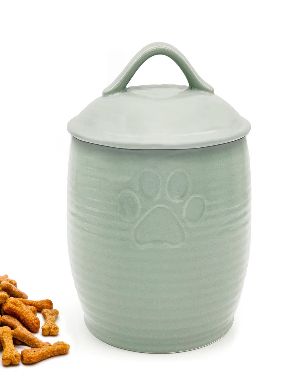 NIXBYO Conteneur friandises chien étanche sur le comptoir pour garder la fraîcheur.