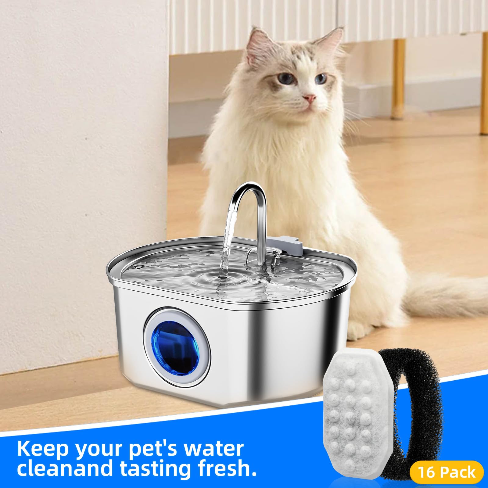 NIXOOT eau pour chat plus fraîche et agréable.