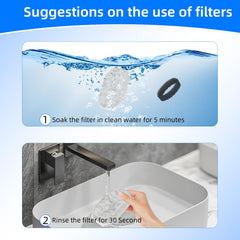 NIXOOT filtre de remplacement compatible 3,2 L pour chat.