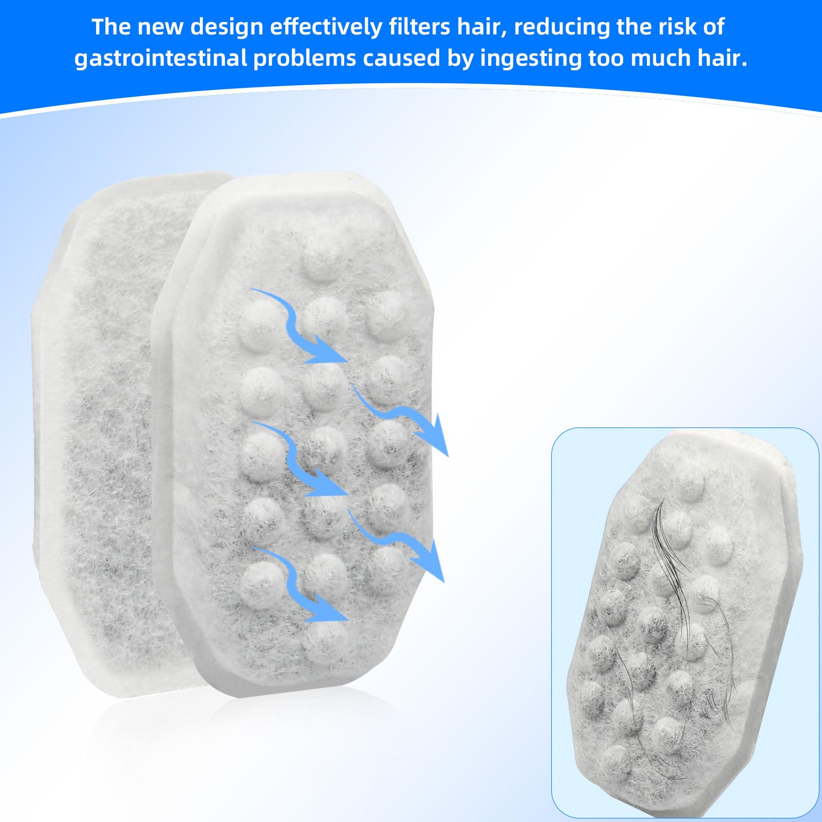 NIXOOT kit 32 filtres et éponges, remplacement simplifié.