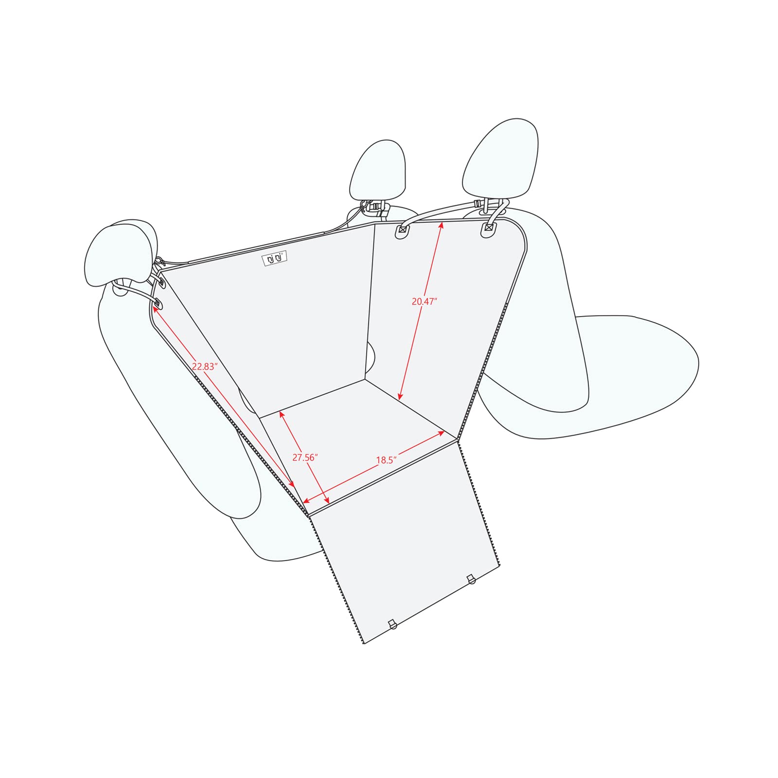 NJNJ fenetre-maillage-chien-voiture offre ventilation et interaction facile avec vous.