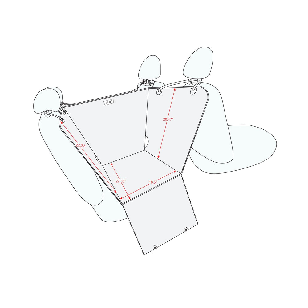 NJNJ fenetre-maillage-chien-voiture offre ventilation et interaction facile avec vous.
