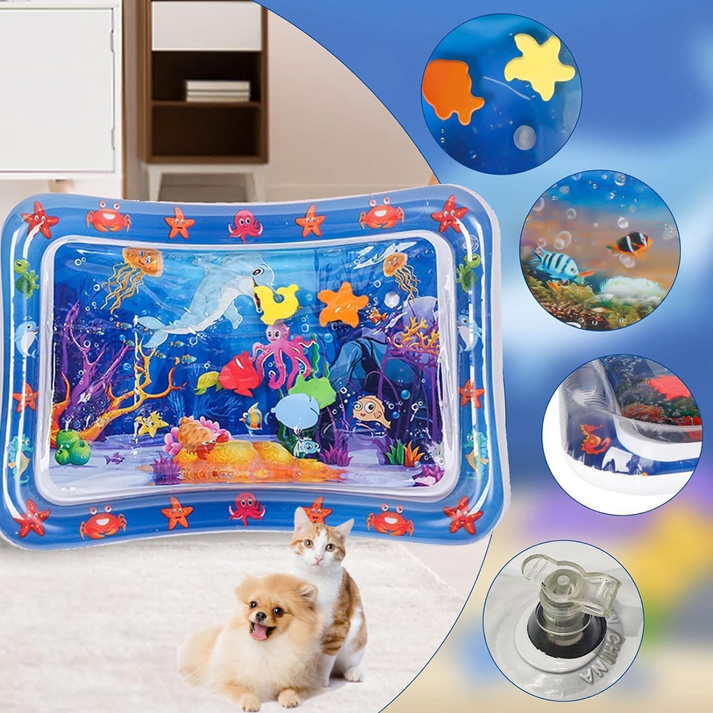 Poissons flottants sur le tapis NLAIKE pour stimulation visuelle