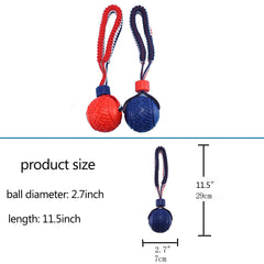 Nlmskzzy balle avec corde – texture pour dents et gencives