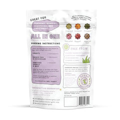 No Furries Delights Forage Mix – mélanges d'herbes colorés pour varier les textures