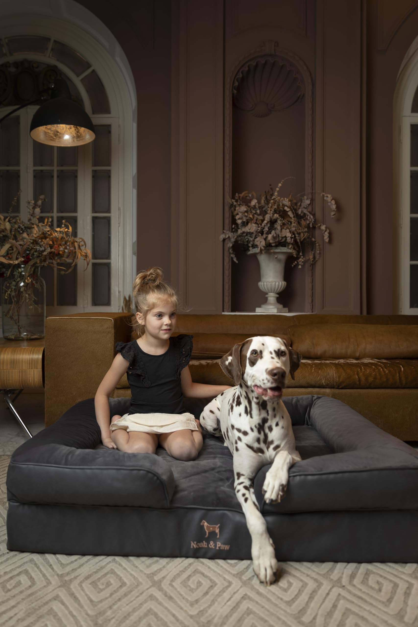 NOAH ET PAW lit chien XL, détail mousse mémoire avec gel refroidissant