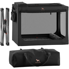 Noah & Paw cage pliable 30 pouces, cadre en acier, transport pratique