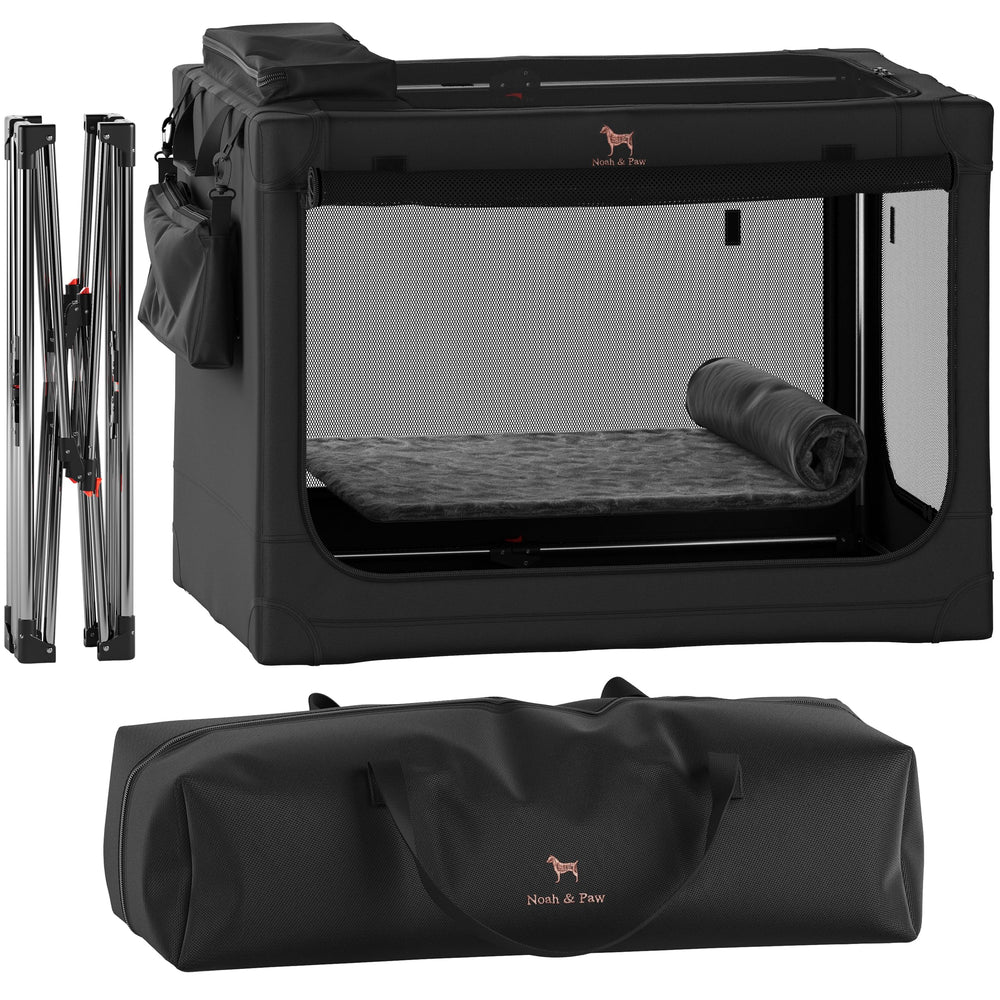 Noah & Paw chenil pliable 36 pouces, portable et pratique en voyage.