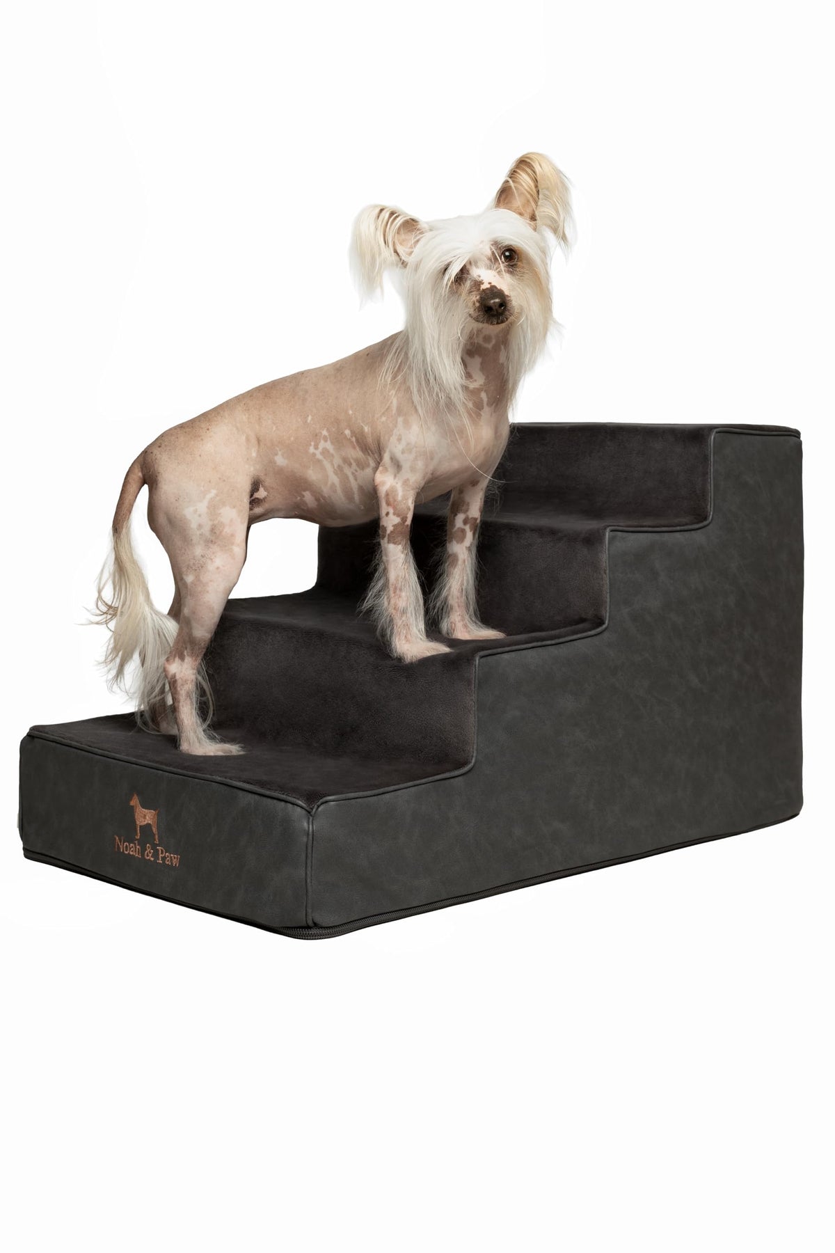 Noah & Paw Escalier Chien en cuir, design élégant pour votre intérieur.