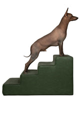 Noah & Paw escalier chien cuir végan, pratique et élégant pour salon.