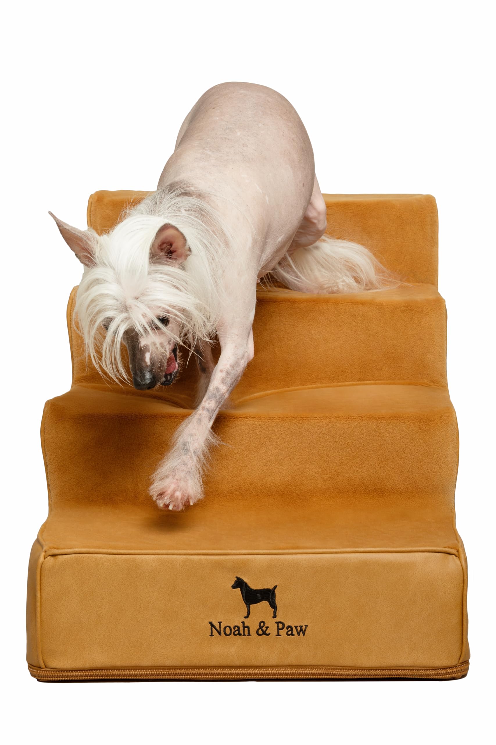 Noah & Paw escalier chien lit 17 pouces, accès facilité au lit.