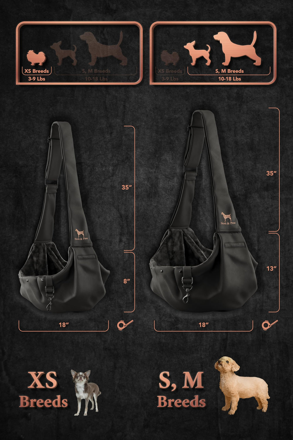 Noah & Paw poche magnétique pour accessoires essentiels.