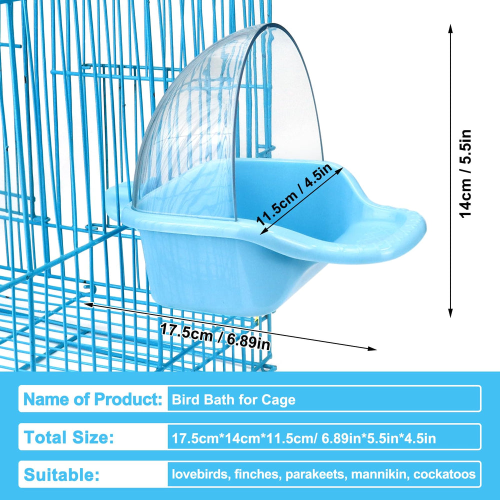 Baignoire Nobgum pour oiseaux en plastique, durable et facile à nettoyer.