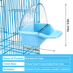 Baignoire Nobgum pour oiseaux en plastique, durable et facile à nettoyer.