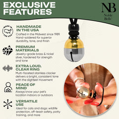 Noble Bells attache-elastique amovible pratique et sécurisée