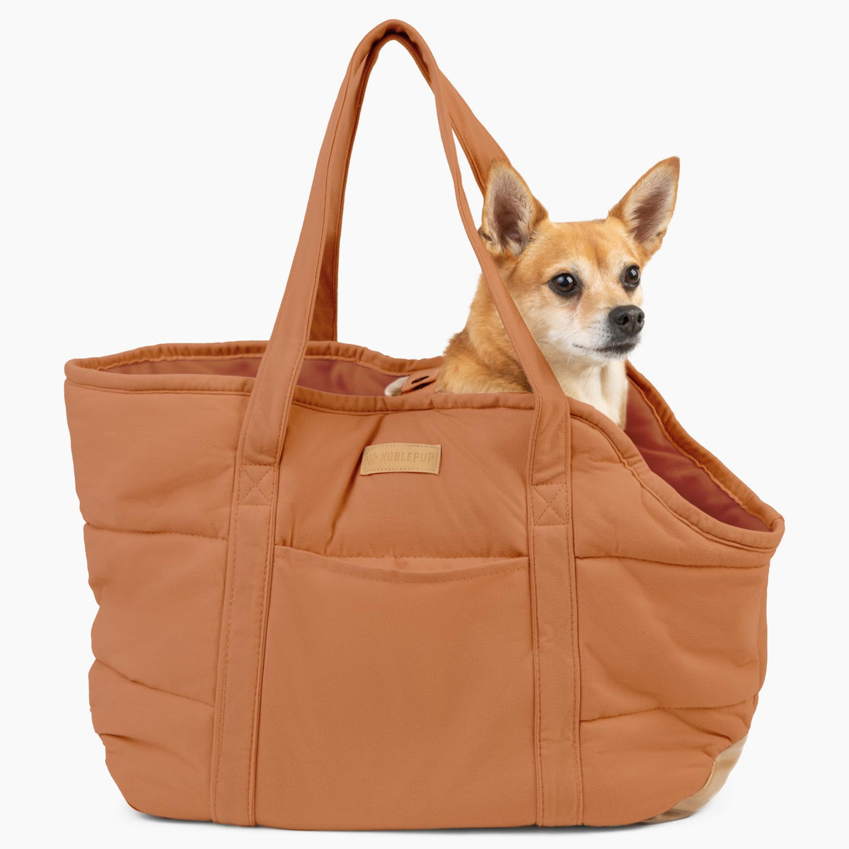 NoblePup porte-sac peluche pour chien petit, transport confortable en voyage.