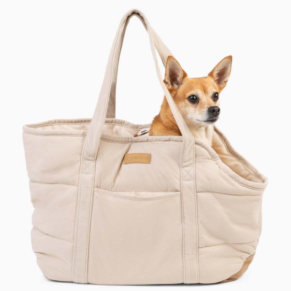 NoblePup porte-sac peluche petit chien pour un confort doux en voyage
