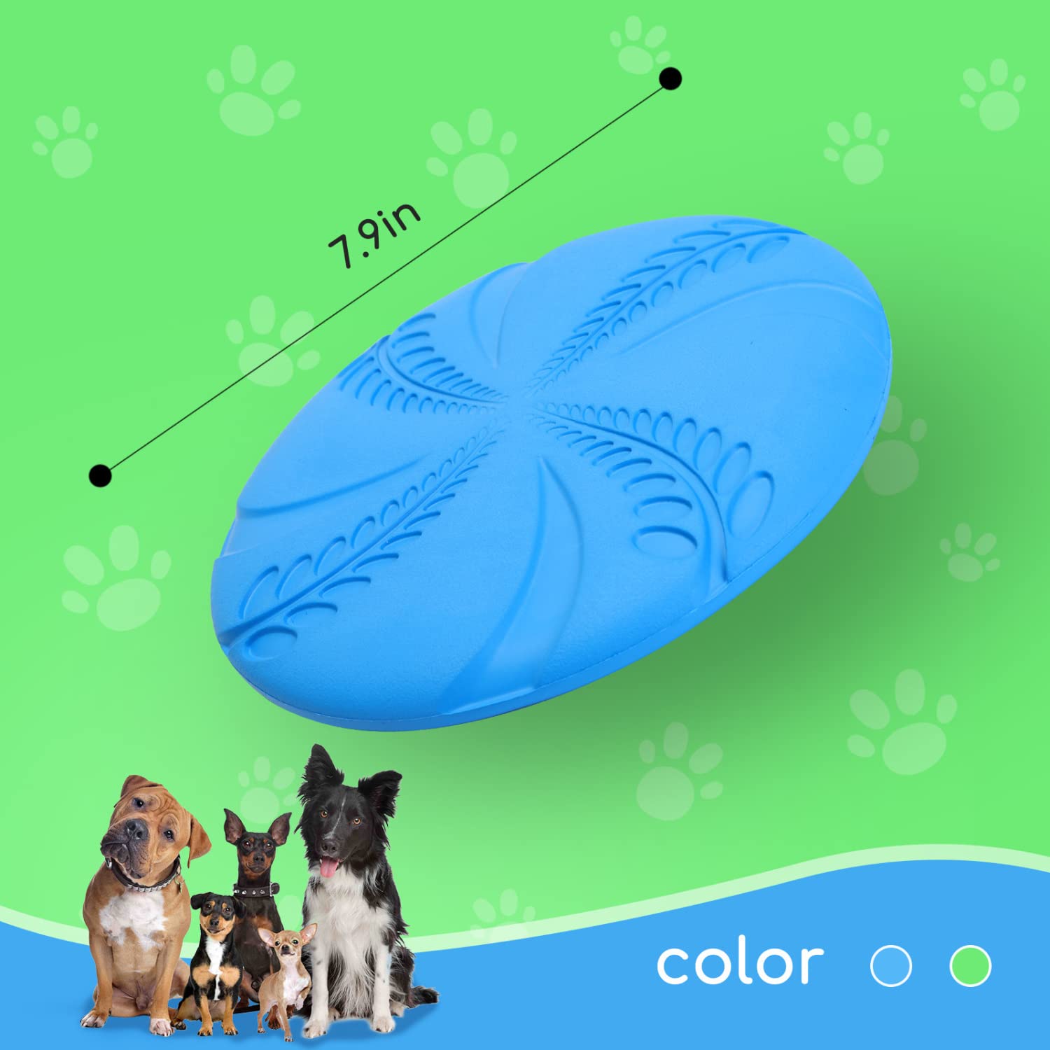 Nobleza disque-chien volants flottant bleu – idéal plage ou piscine.