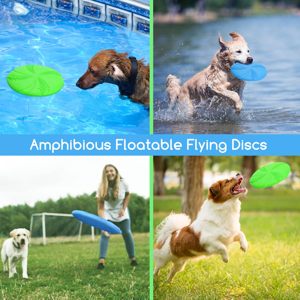 Nobleza disque-chien volants flottant vert – se repère facilement et flotte doucement.