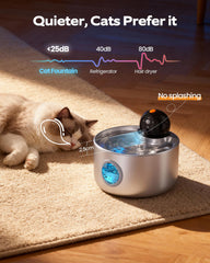 NOBXBON fontaine-eau-chat-modes-flux: trois options d'hydratation selon l'activité