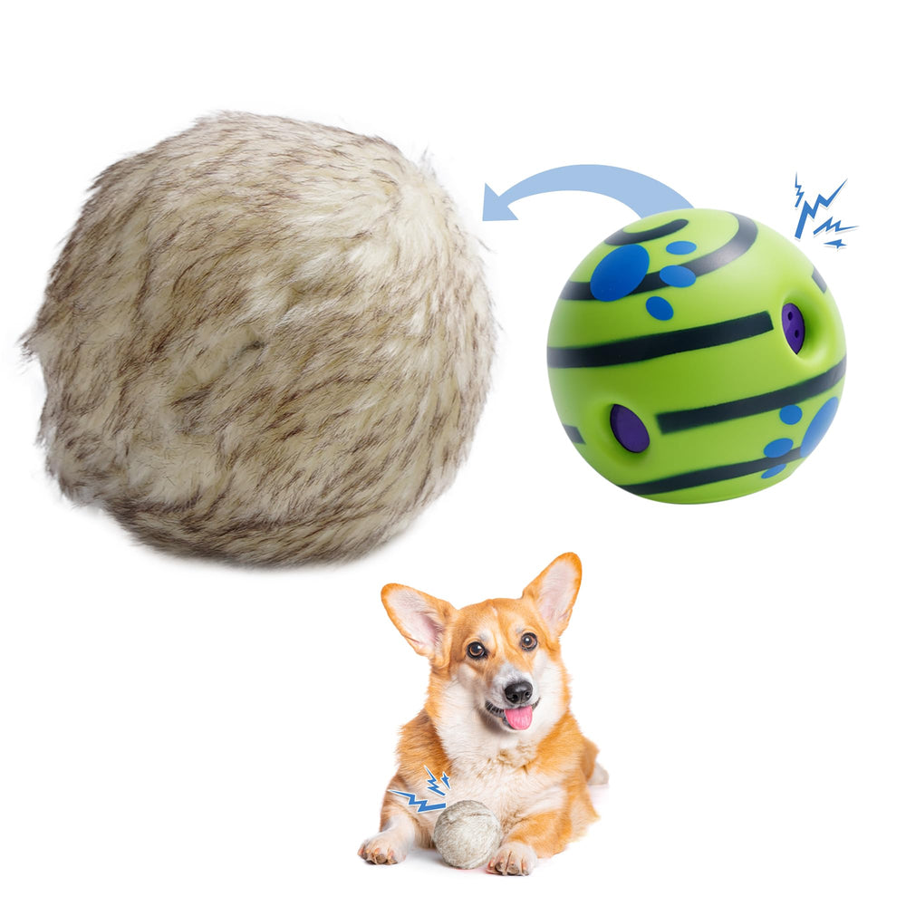 Nocciola Wobble Giggle Ball roule et émet des ri res, stimulant le jeu.