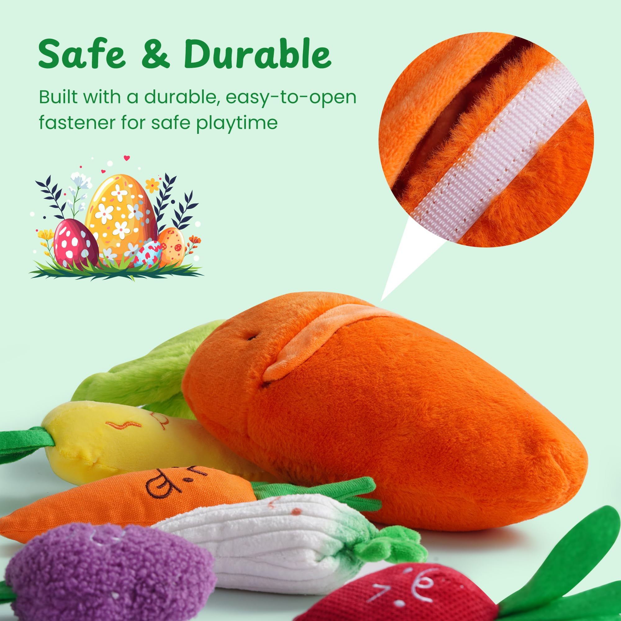Jouets Nocciola Carotte pour chien : cadeau printanier parfait.
