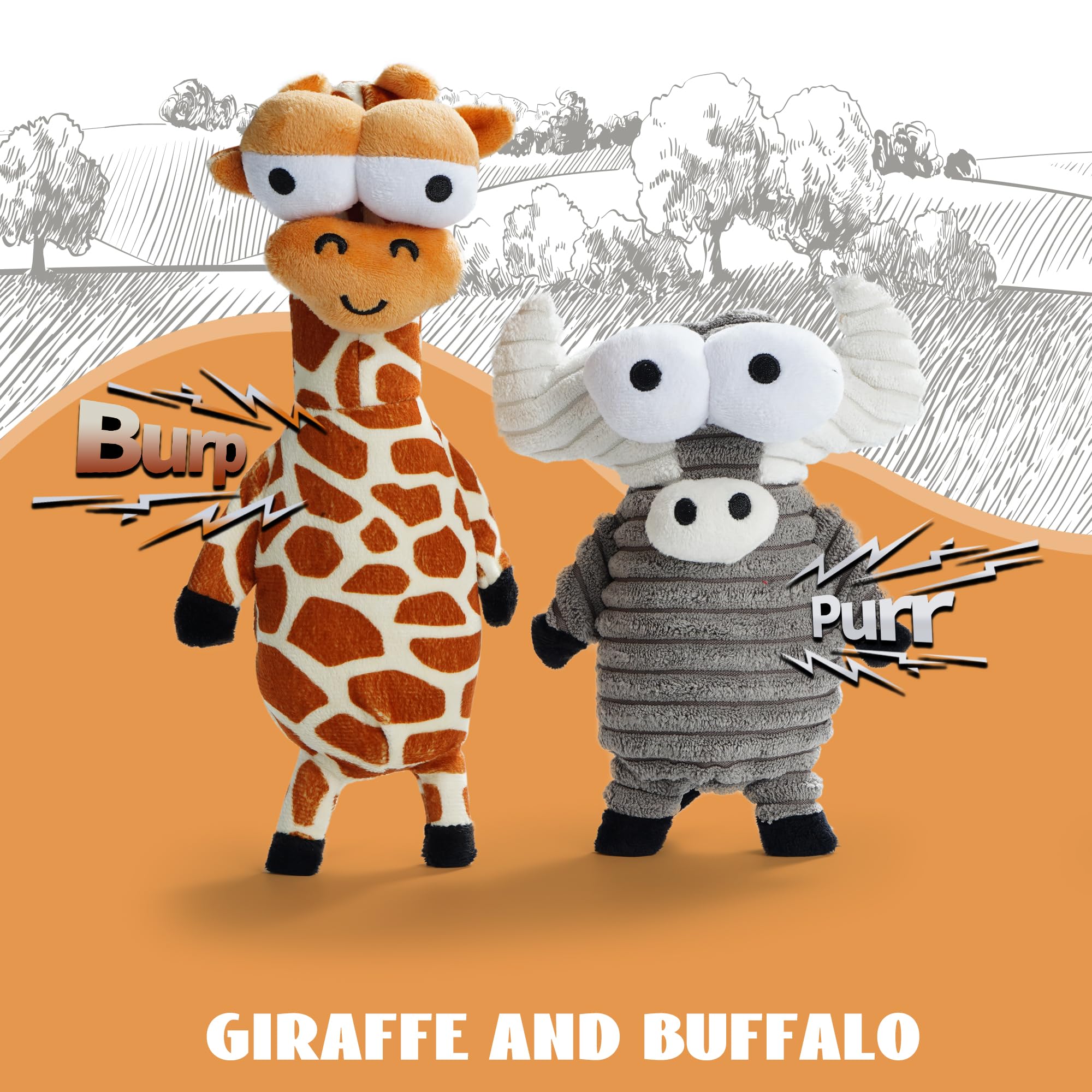 Jouet buffle Nocciola, robustesse et amusement durable.
