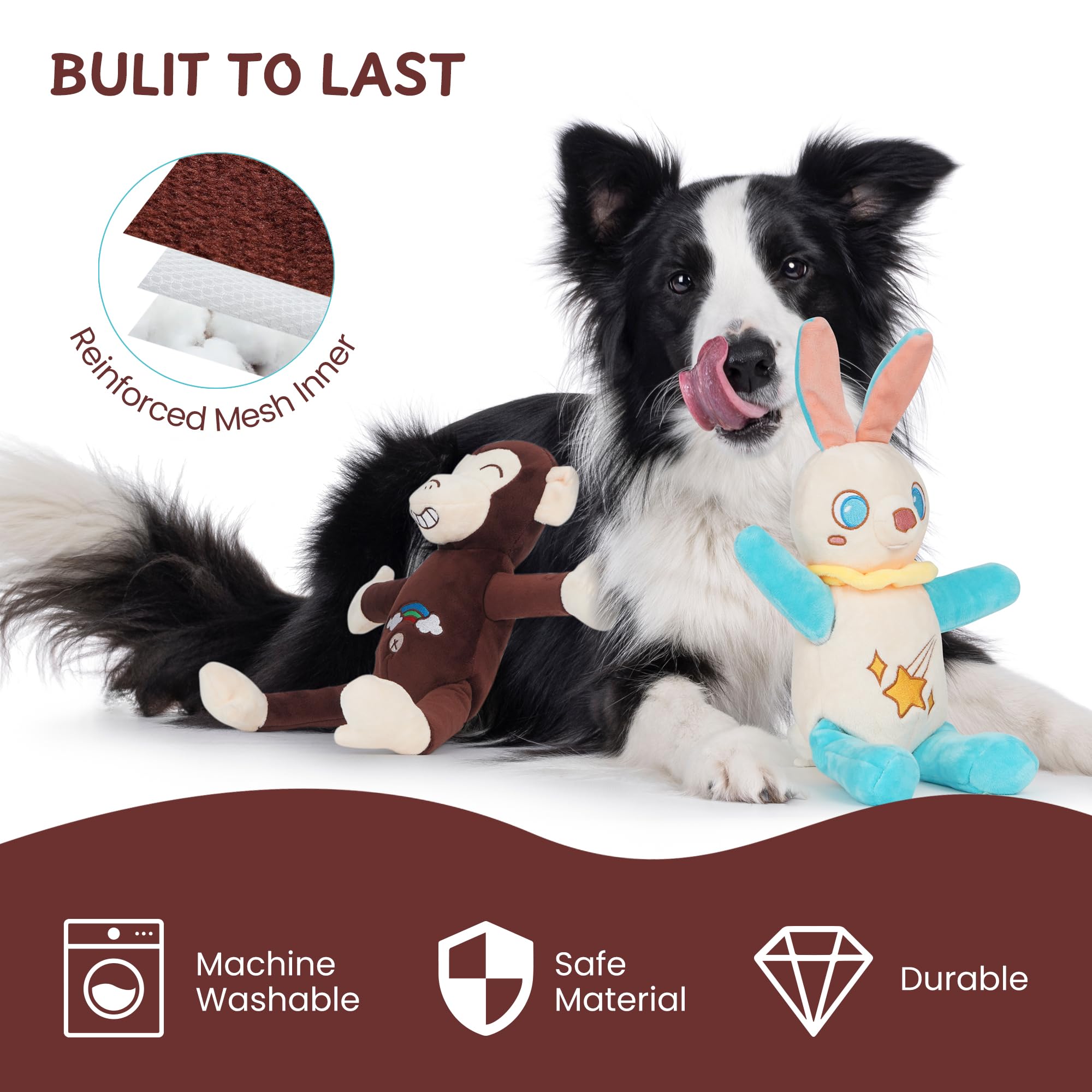 Jouet Nocciola lavable en machine pour nettoyage facile.