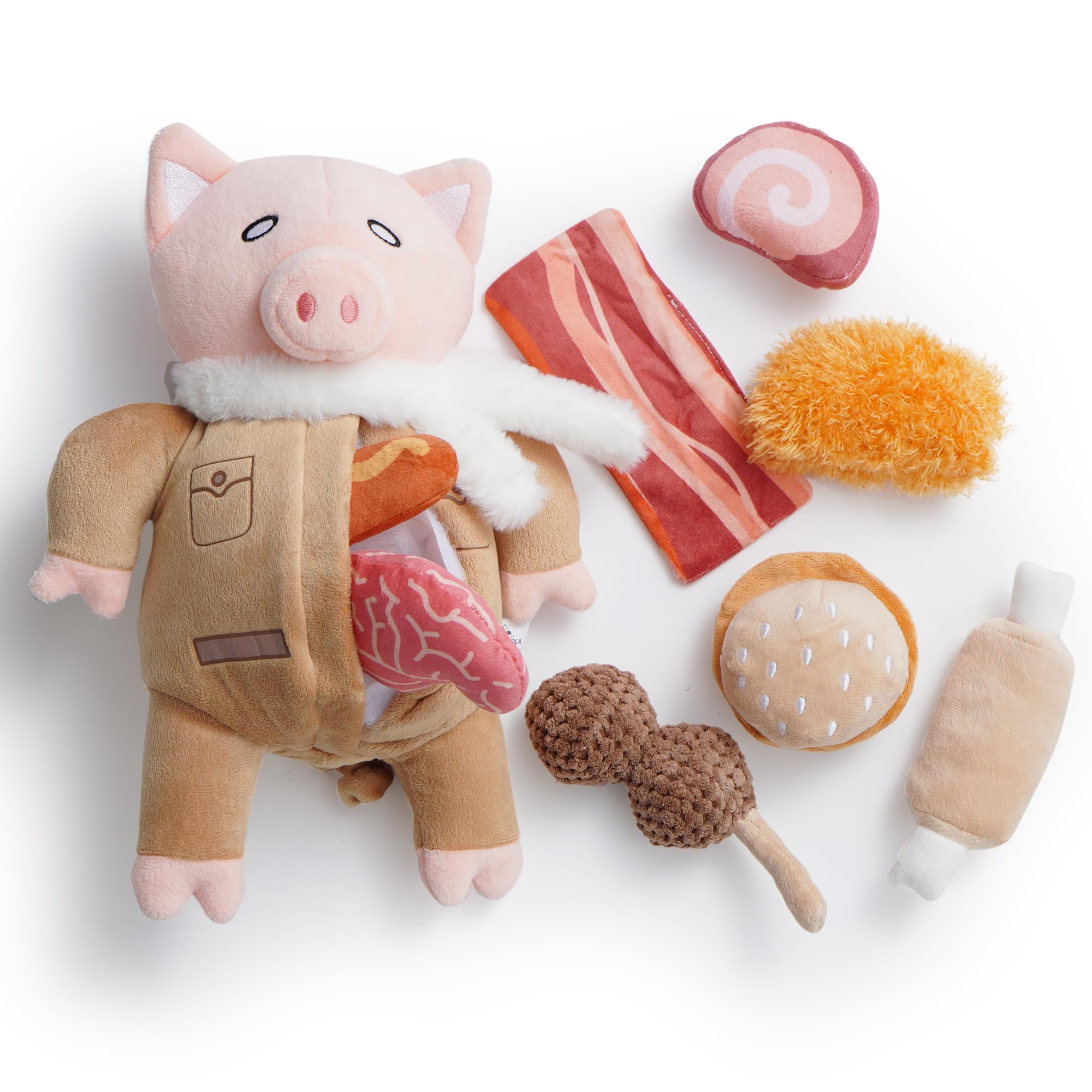 Jouet cochon Nocciola avec couineur pour chien.