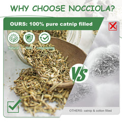 Nocciola jouets-chat-catnip-forme-cigarette-allongee : idéal pour des sessions de jeux dynamiques