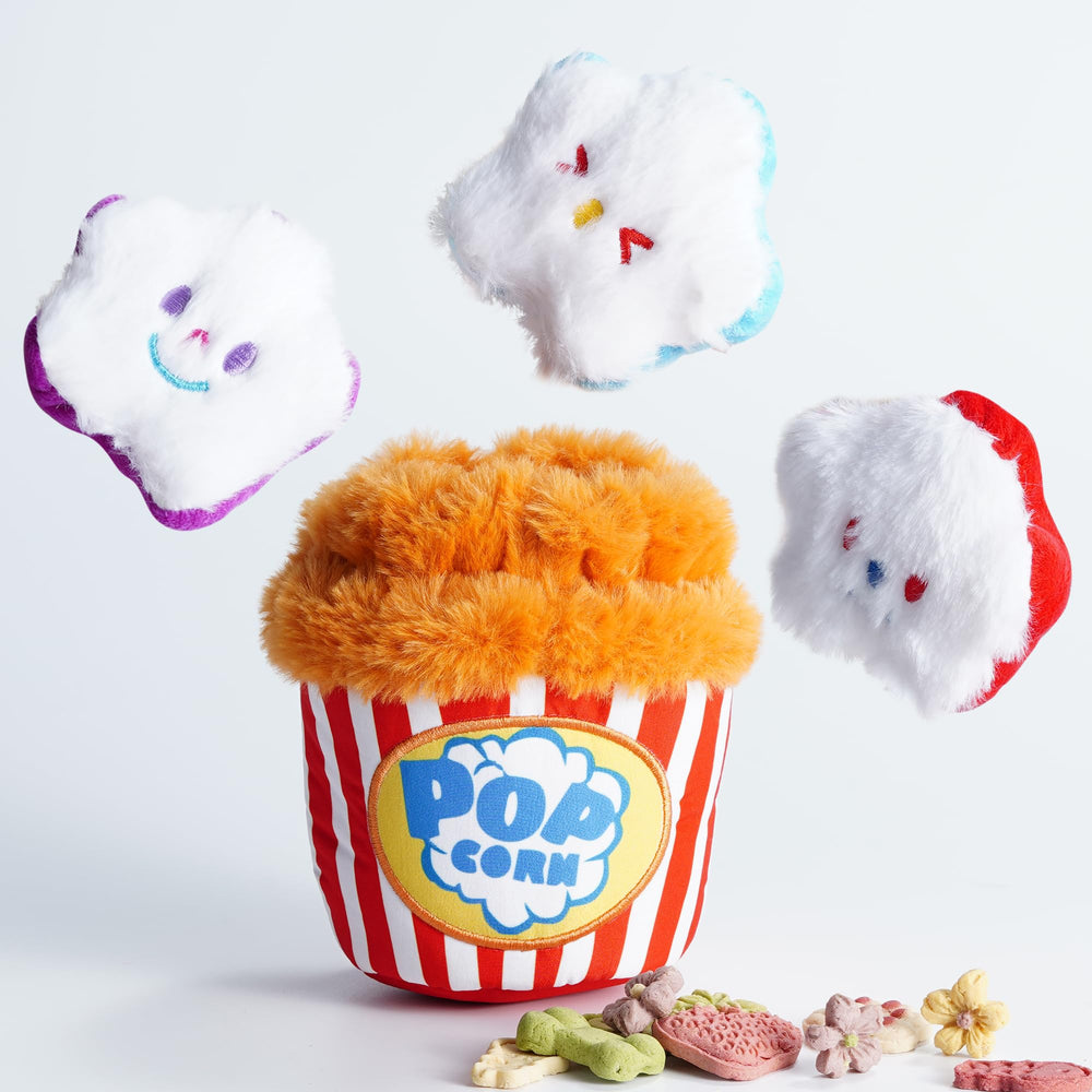 Nocciola Popcorn dans le seau, jouet interactif pour petits chiens.