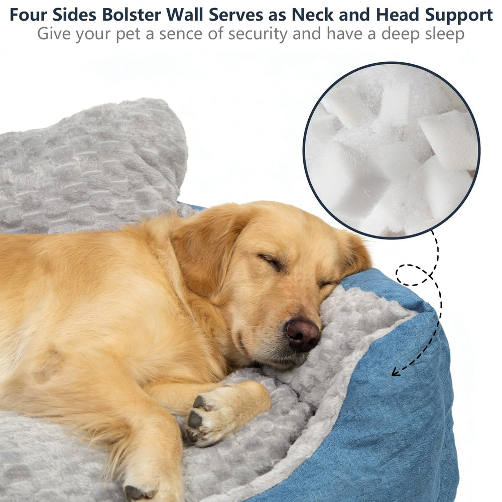 NOFKYNOXA Grand Lit Chien – peluche douce apportant chaleur et réconfort.