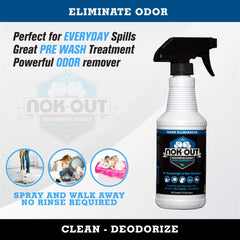 NOK OUT Odor Remover — intérieur de voiture, neutralise les odeurs persistantes.