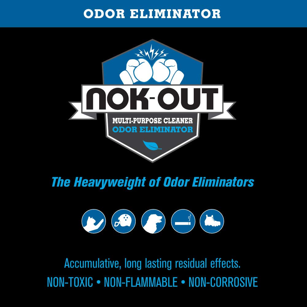 NOK OUT Odor Remover — nettoie tapis et tissus sans parfum résiduel.