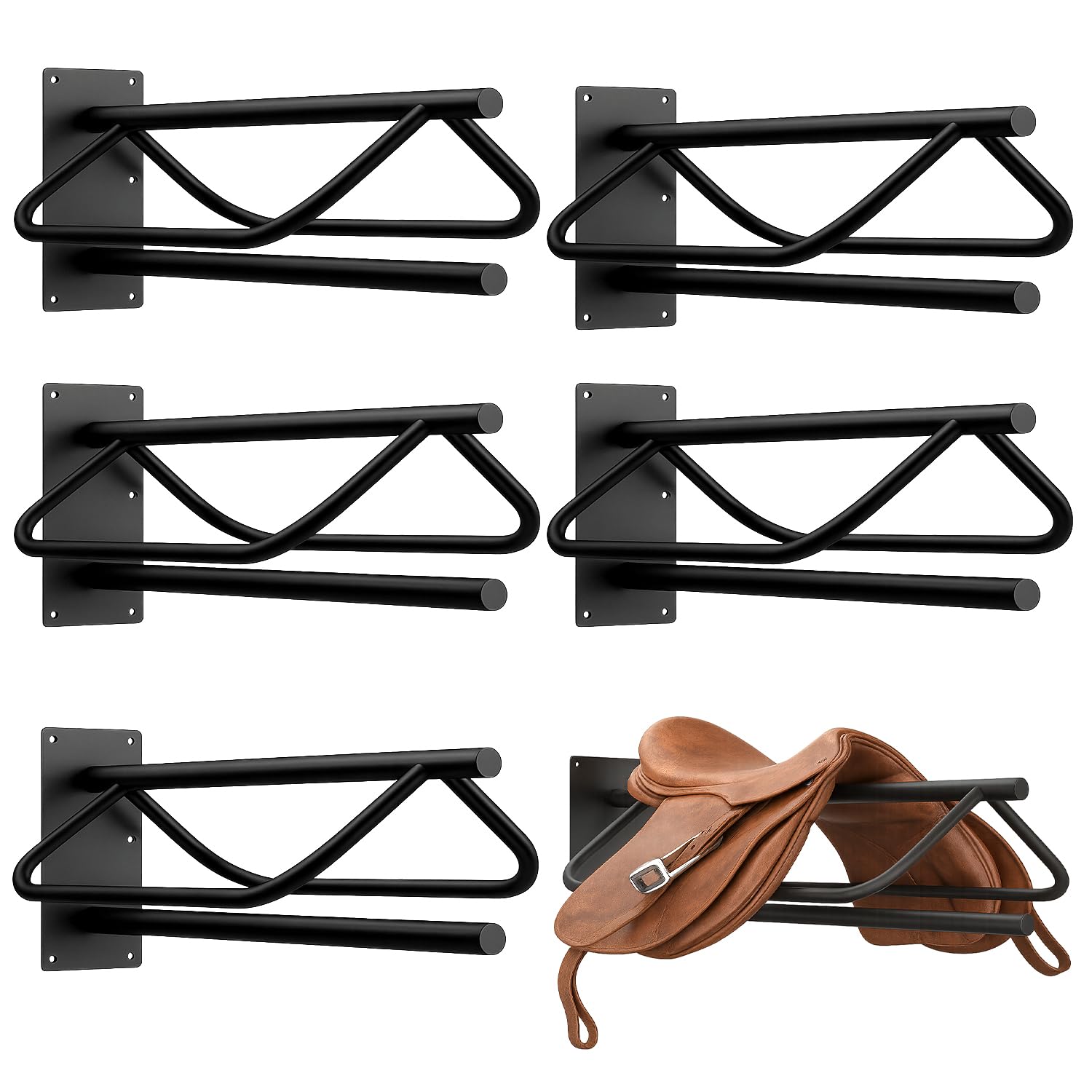 Noliven selles-murales 6-pack: rangement pratique pour toutes les selles.