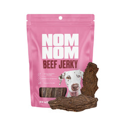 Nom Nom Beef Jerky – Tranches riches en protéines, parfaites comme récompense lors de l’entraînement.