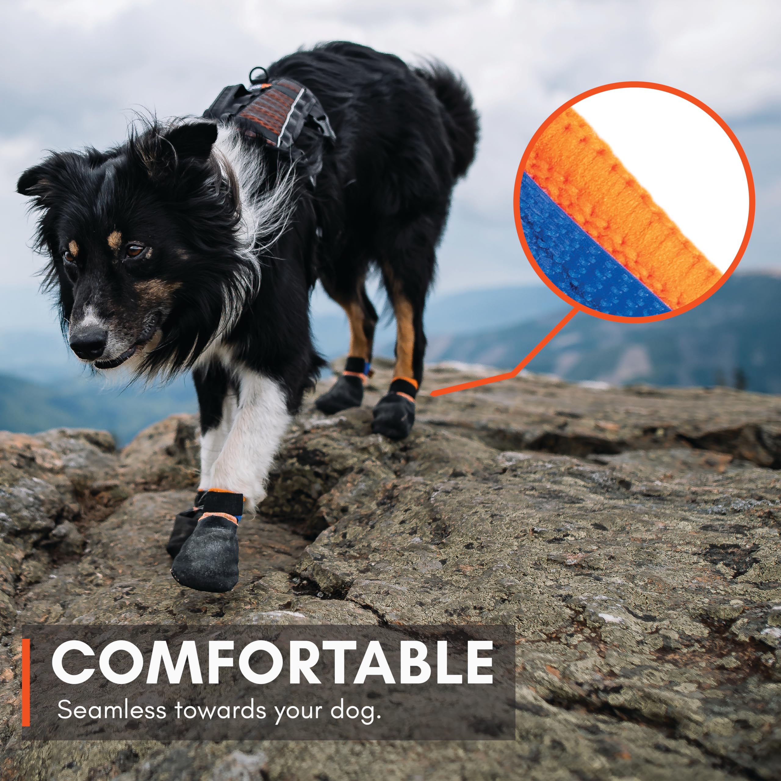 Non-stop dogwear Protector Booties – mouvement naturel et confort des pattes.