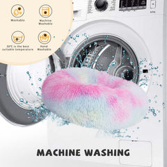 Housse lavable intégralement, lit donut Nononfish pratique.