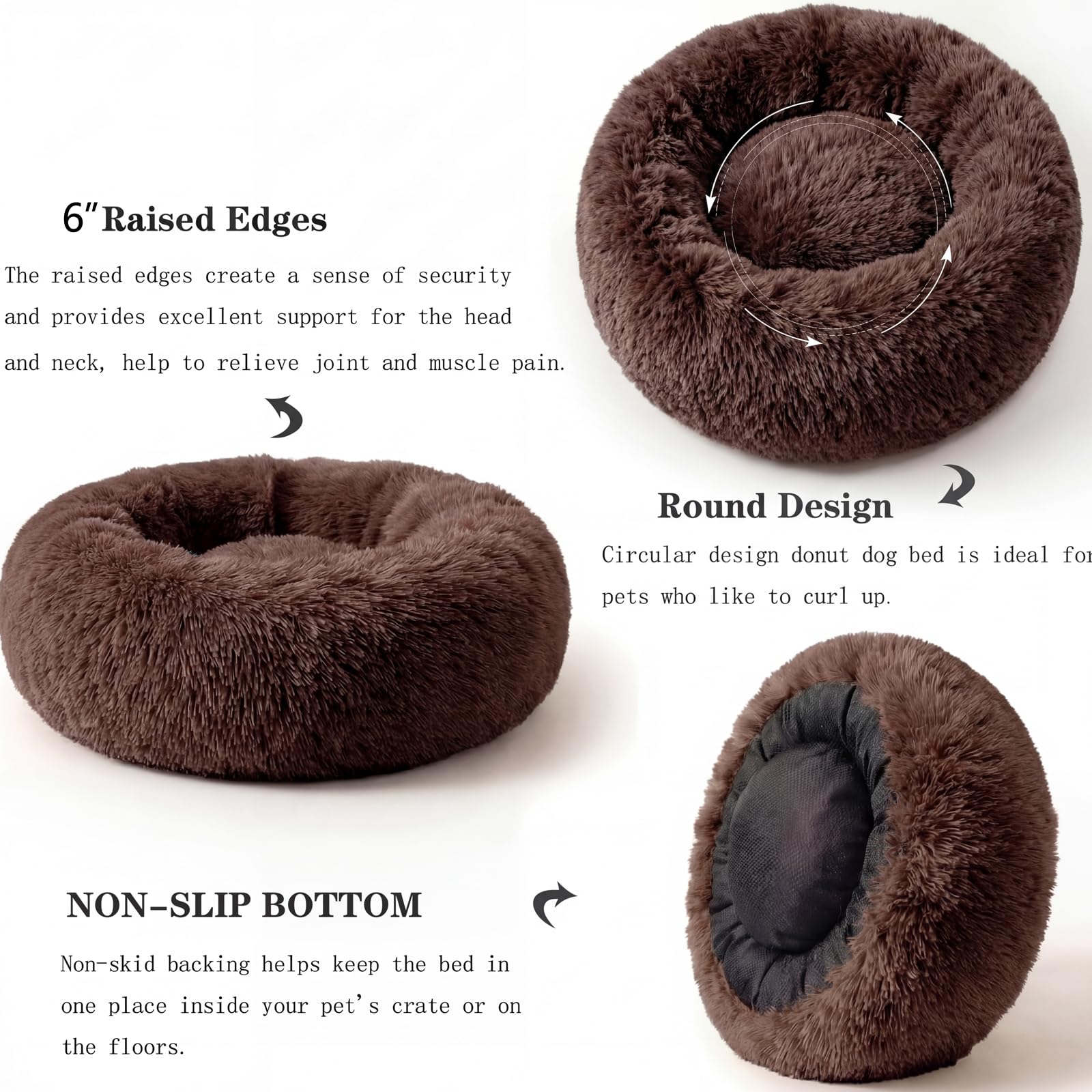 Nononfish lit-donut-anti-glisse-bas – base stable et sécurisante.