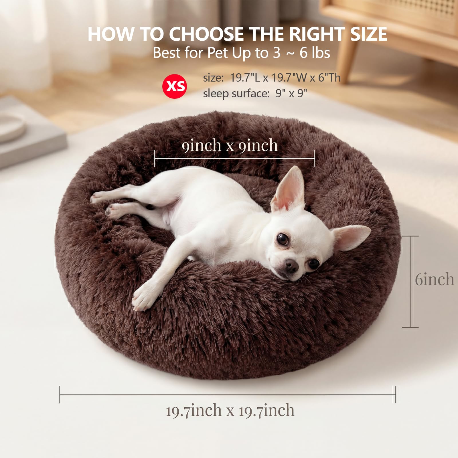 Nononfish lit-donut-douceur-plush-tissu – texture douce pour le repos.