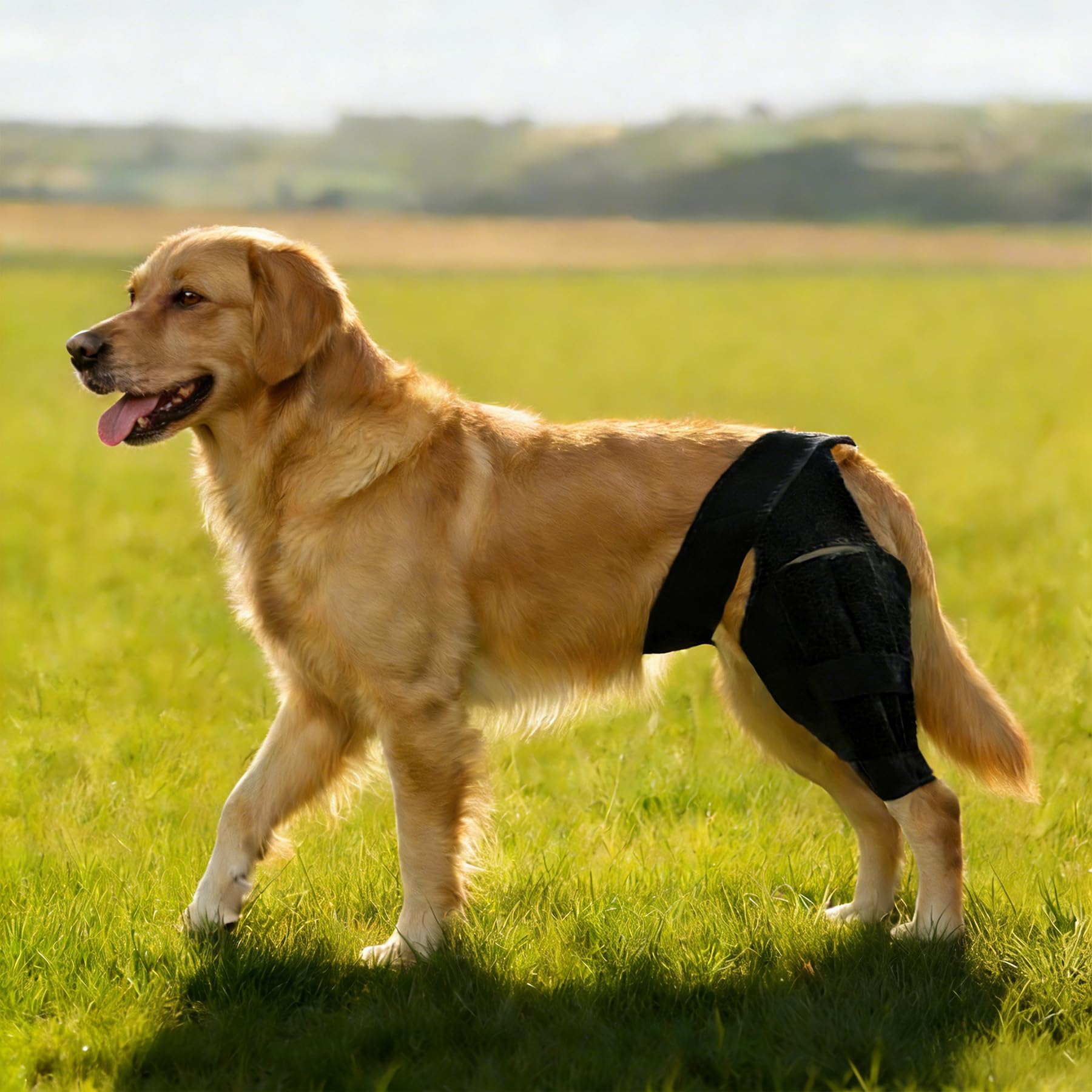 Noorace orthèse genou chien arrière, aide à rester actif avec soutien ciblé.