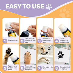 Noosuna kit impressions pattes animaux: coffret pratique pour souvenirs